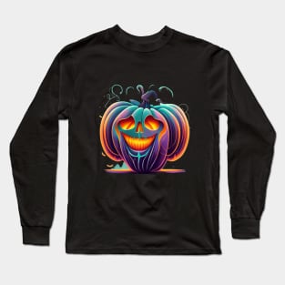 Vintage Halloween Pumpkin 2023. Halloween 2023 Long Sleeve T-Shirt